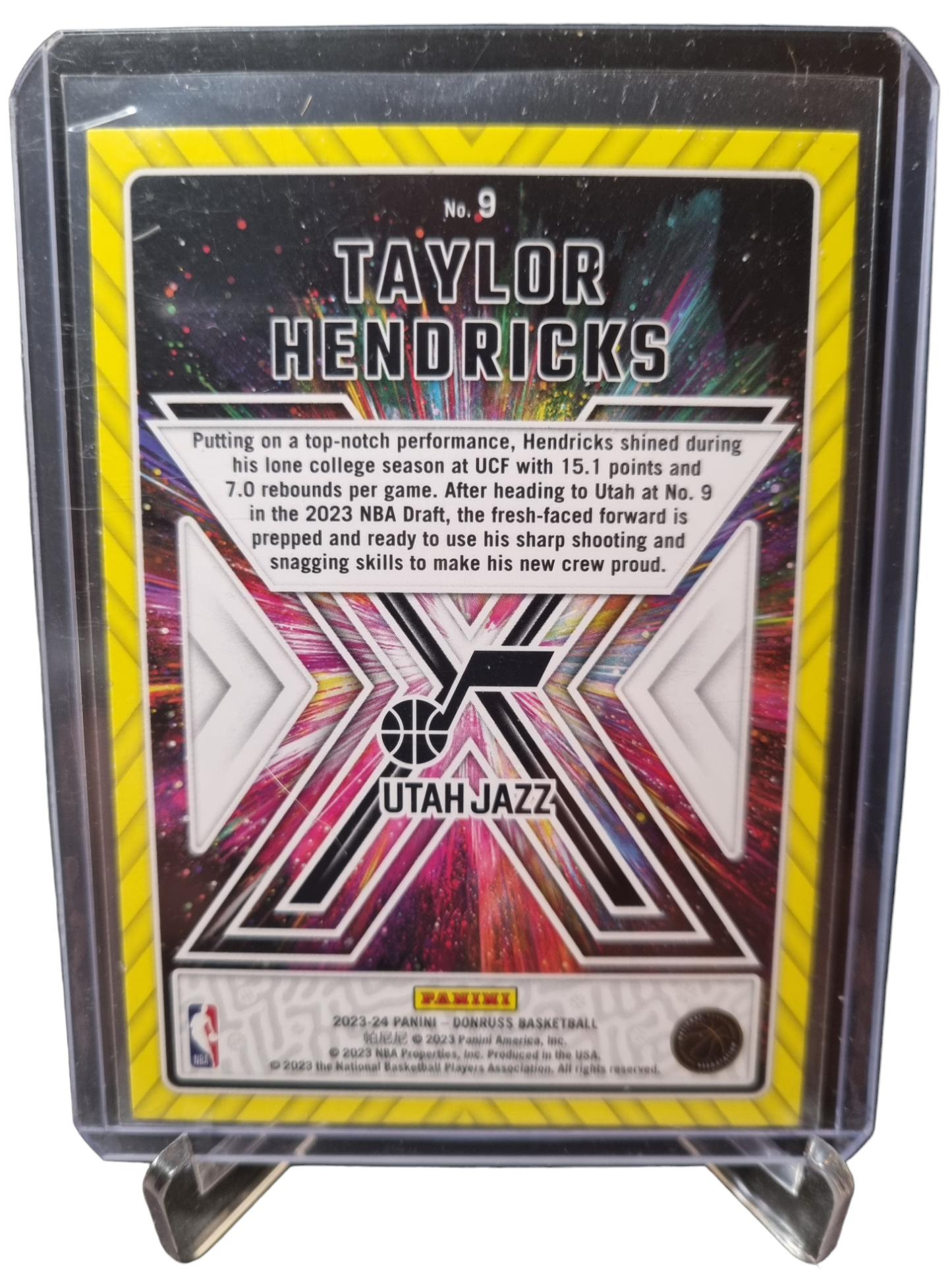 2023-24 Panini Donruss #9 Taylor Hendricks Rookie Card Great Xpectations