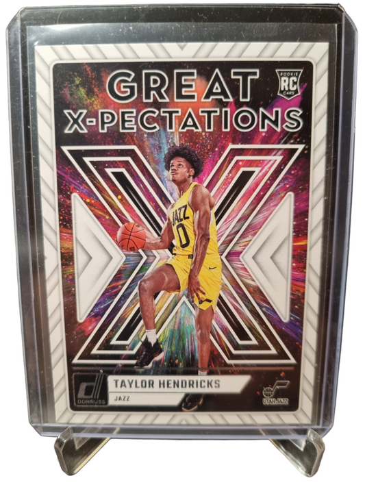 2023-24 Panini Donruss #9 Taylor Hendricks Rookie Card Great Xpectations