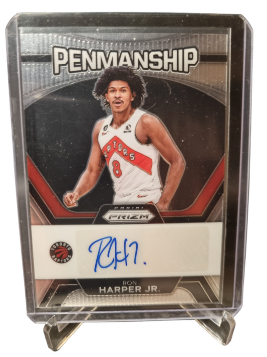 2023-24 Panini Prizm #PNM-RHJ Ron Harper JR Rookie Card Autograph