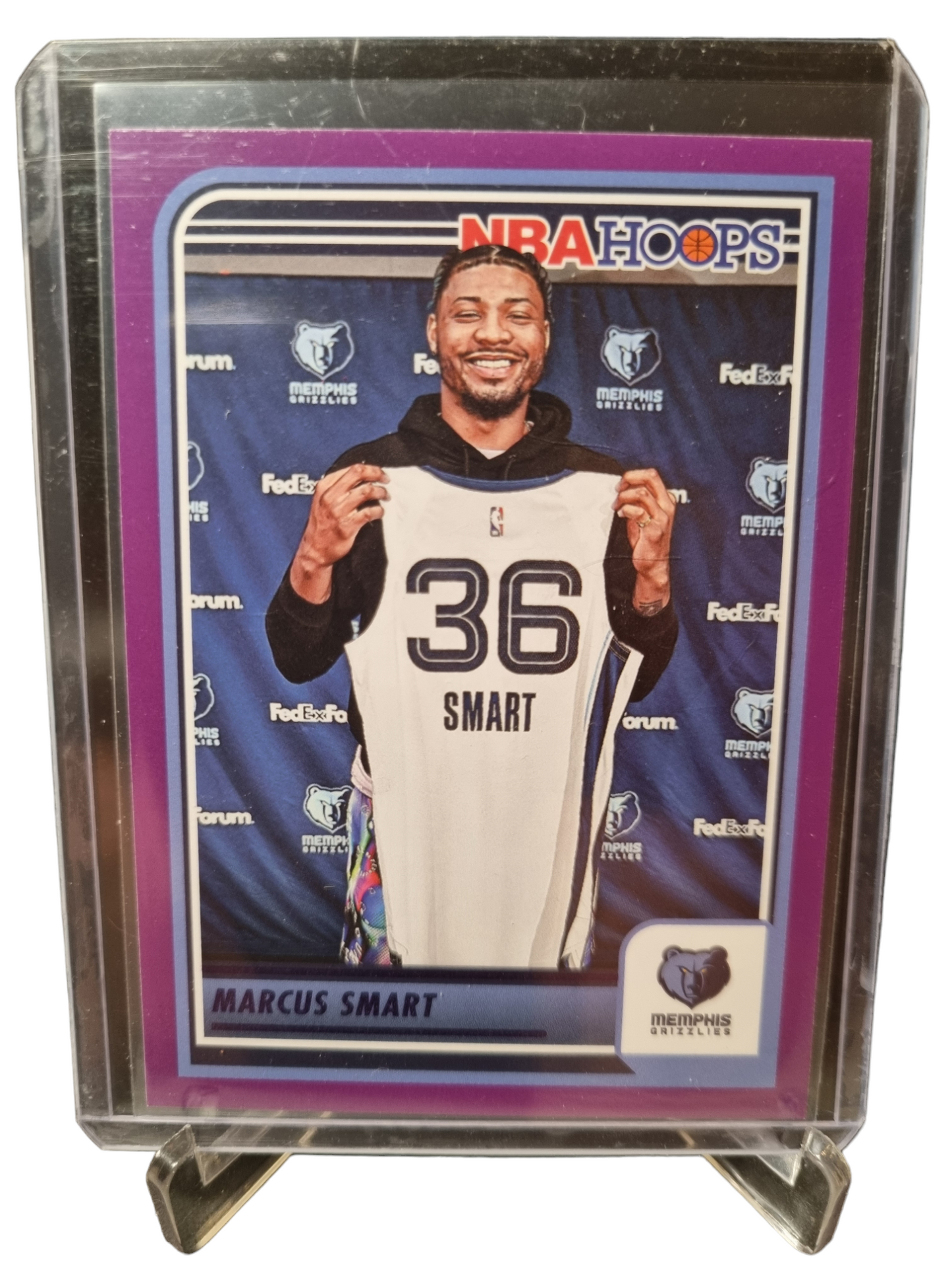 2023-24 Panini Hoops #111 Marcus Smart Purple