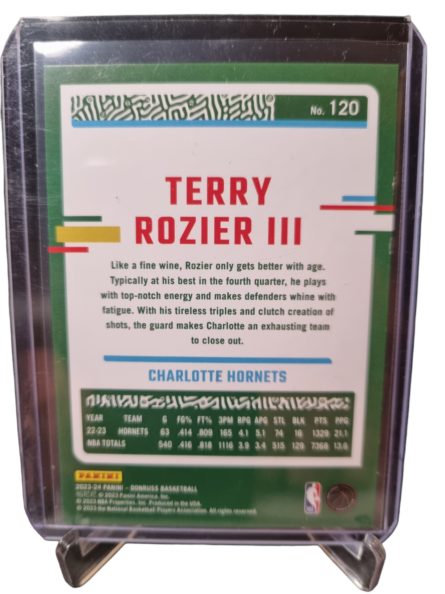 2023-24 Panini Donruss #120 Terry Rozier III Silver Laser Holo 053/149