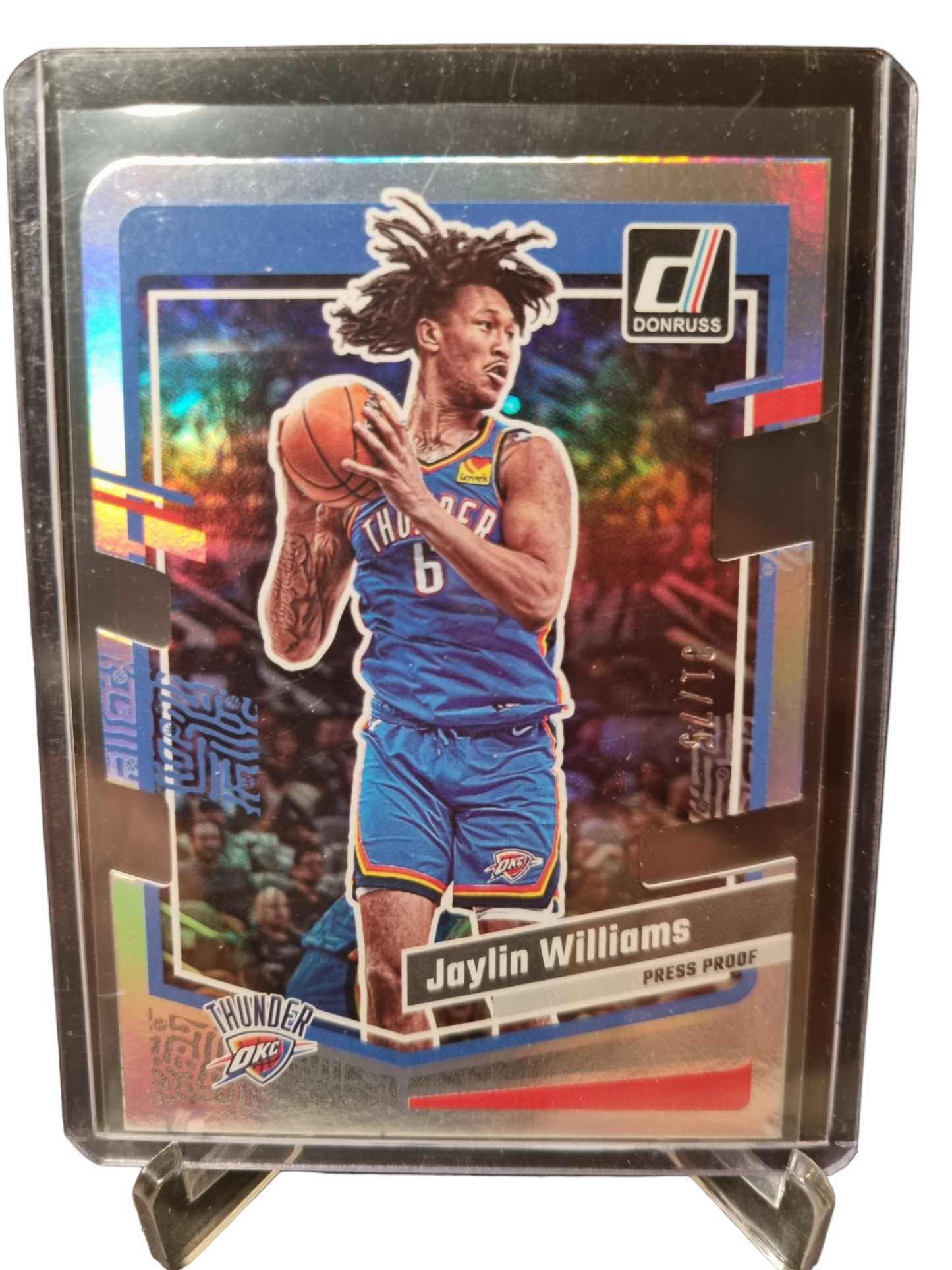 2023-24 Panini Donruss #178 Jaylin Williams Silver Holo Die Cut 31/75