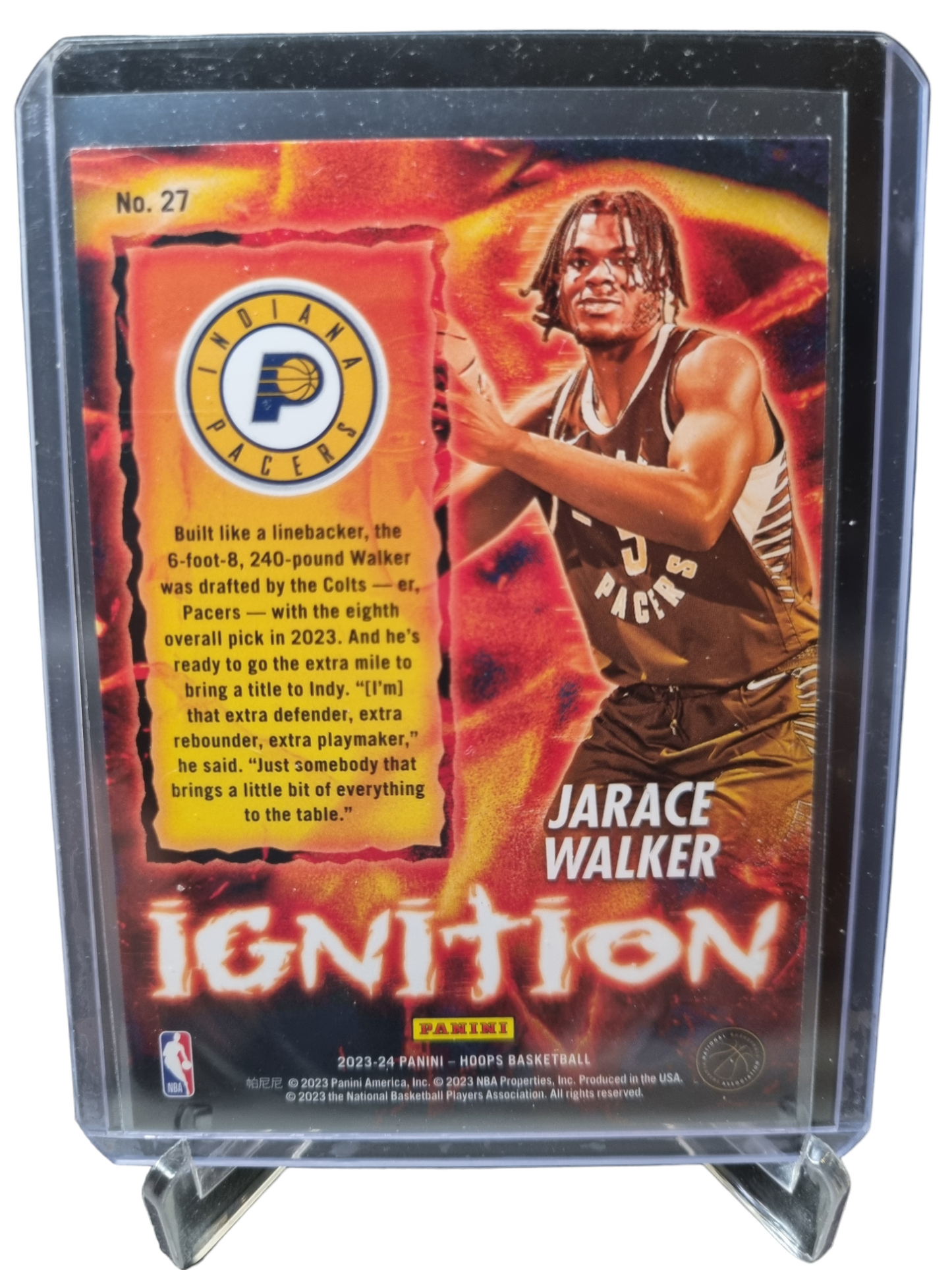 2023-24 Hoops #27 Jarace Walker Rookie Card Ignition