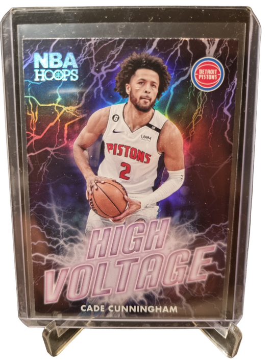 2023-24 Panini Hoops #9 Cade Cunningham High Voltage Holo