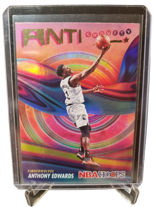 2023-24 Panini Hoops #2 Anthony Edwards Anti Gravity Holo