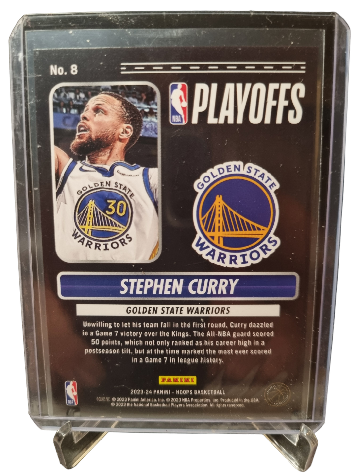 2023-24 Panini Hoops #8 Stephen Curry Road to the Finals