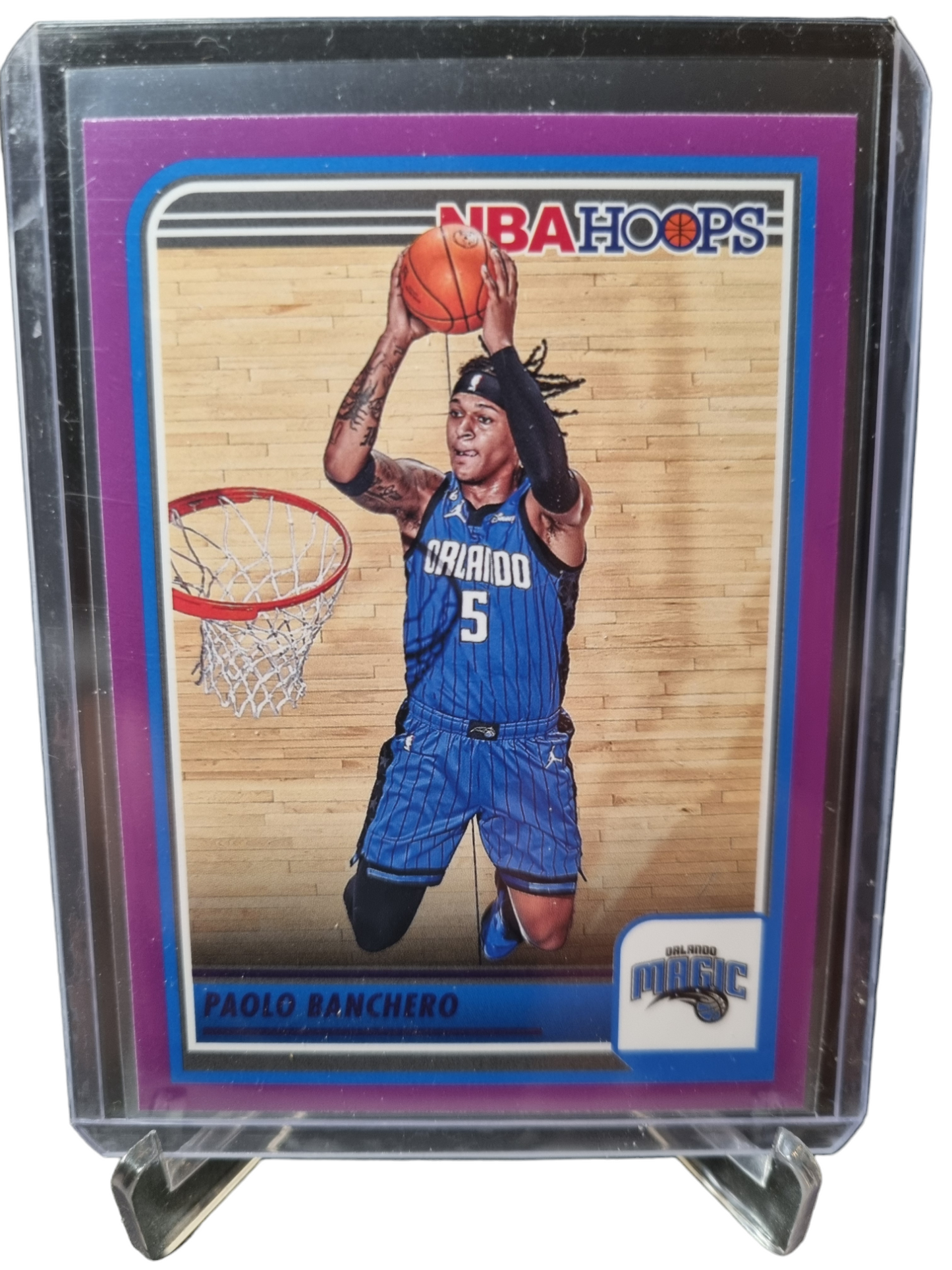 2023-24 Panini Hoops #76 Paolo Banchero Purple