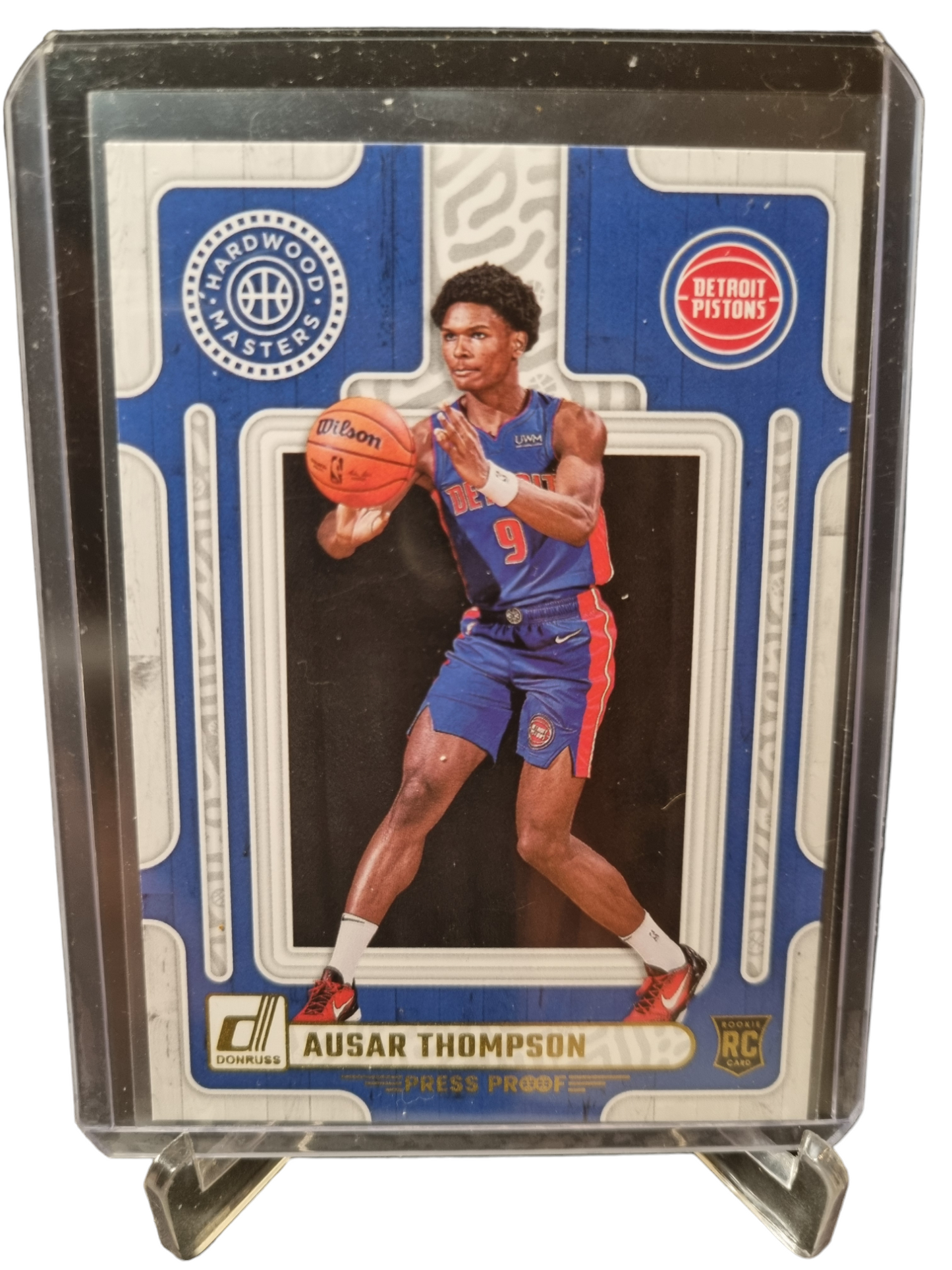 2023-24 Donruss #2 Ausar Thompson Rookie Card Hardwood Masters Gold Press Proof