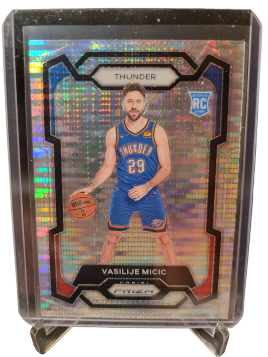 2023-24 Panini Prizm #297 VasiliJe Micic Rookie Card Pulsar Prizm