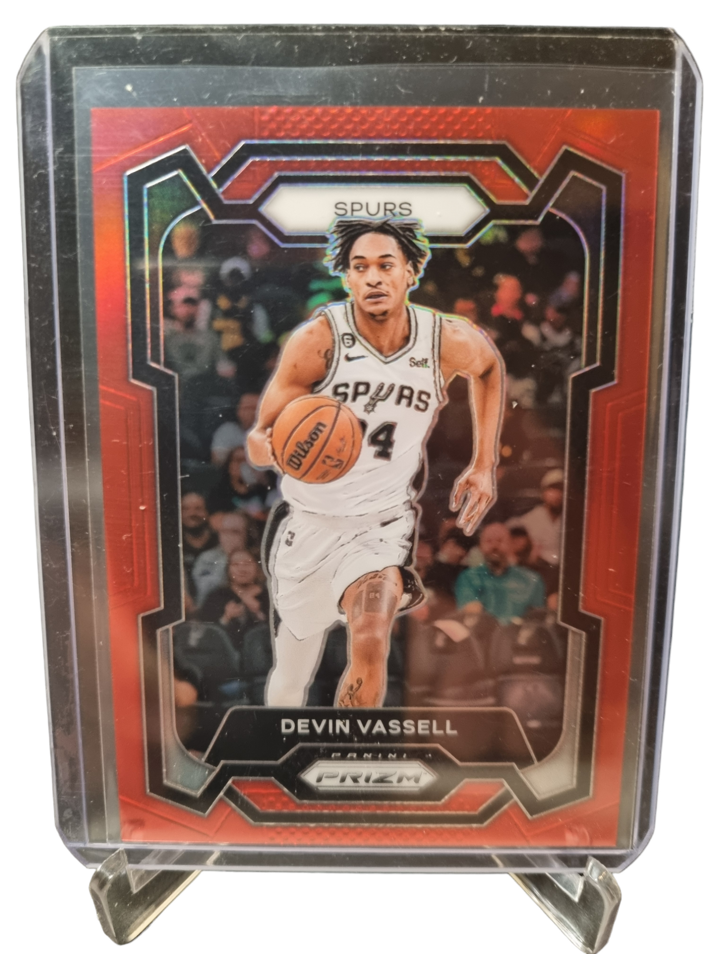 2023-24 Panini Prizm #95 Devin Vassell Red Prizm 161/299