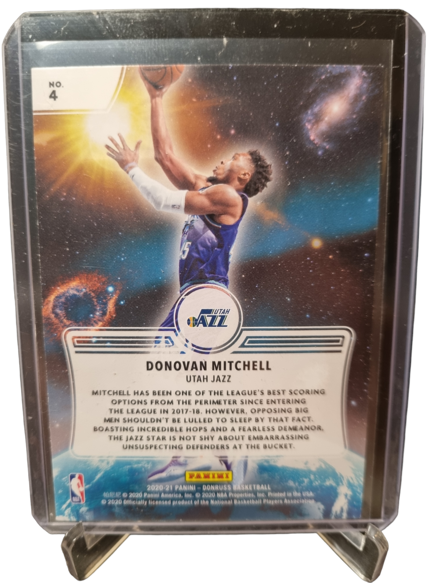 2020-21 Panini Donruss #4 Donovan Mitchell Zero Gravity