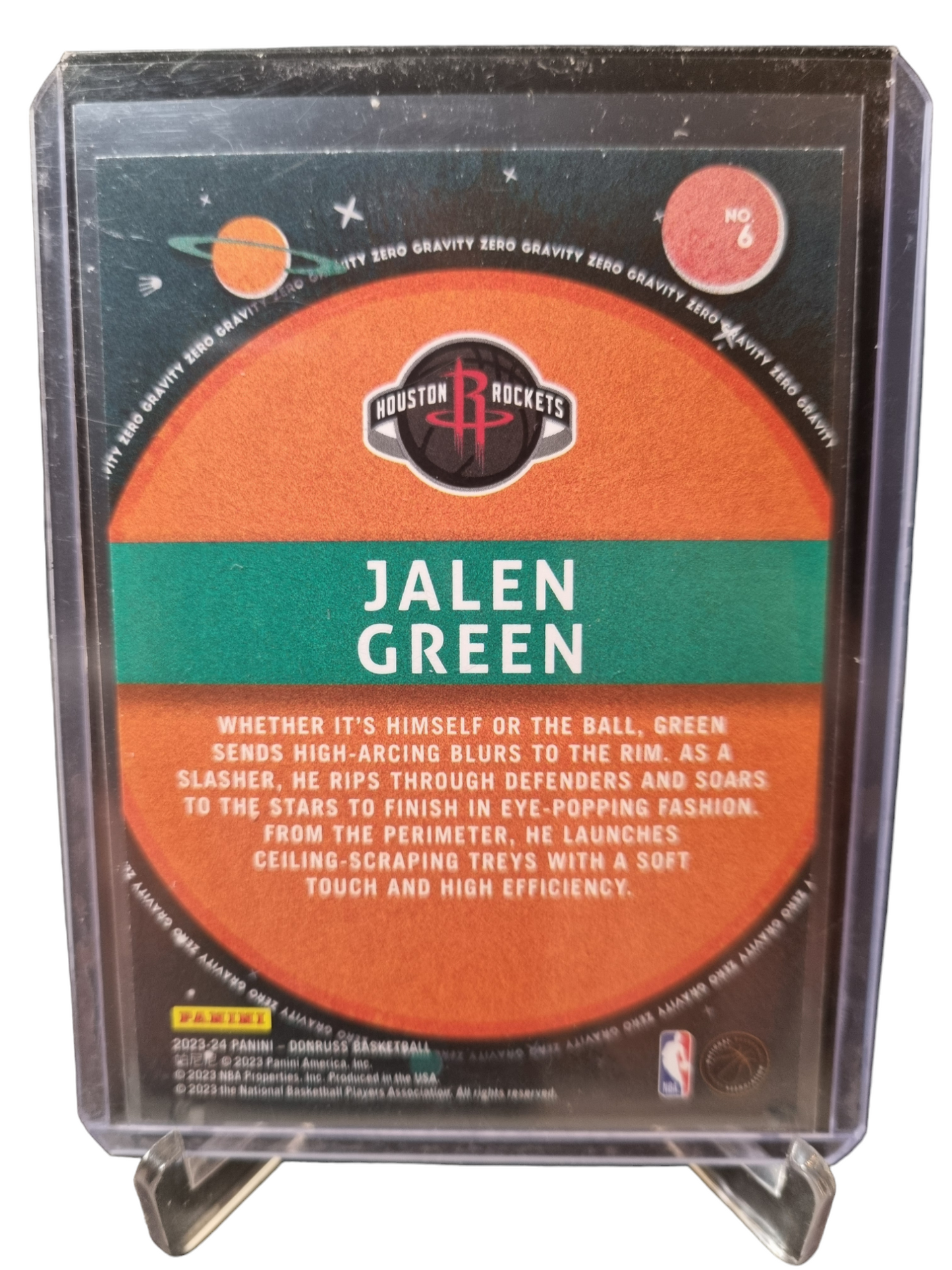 2023-24 Panini Donruss #6 Jalen Green Zero Gravity Gold Press Proof