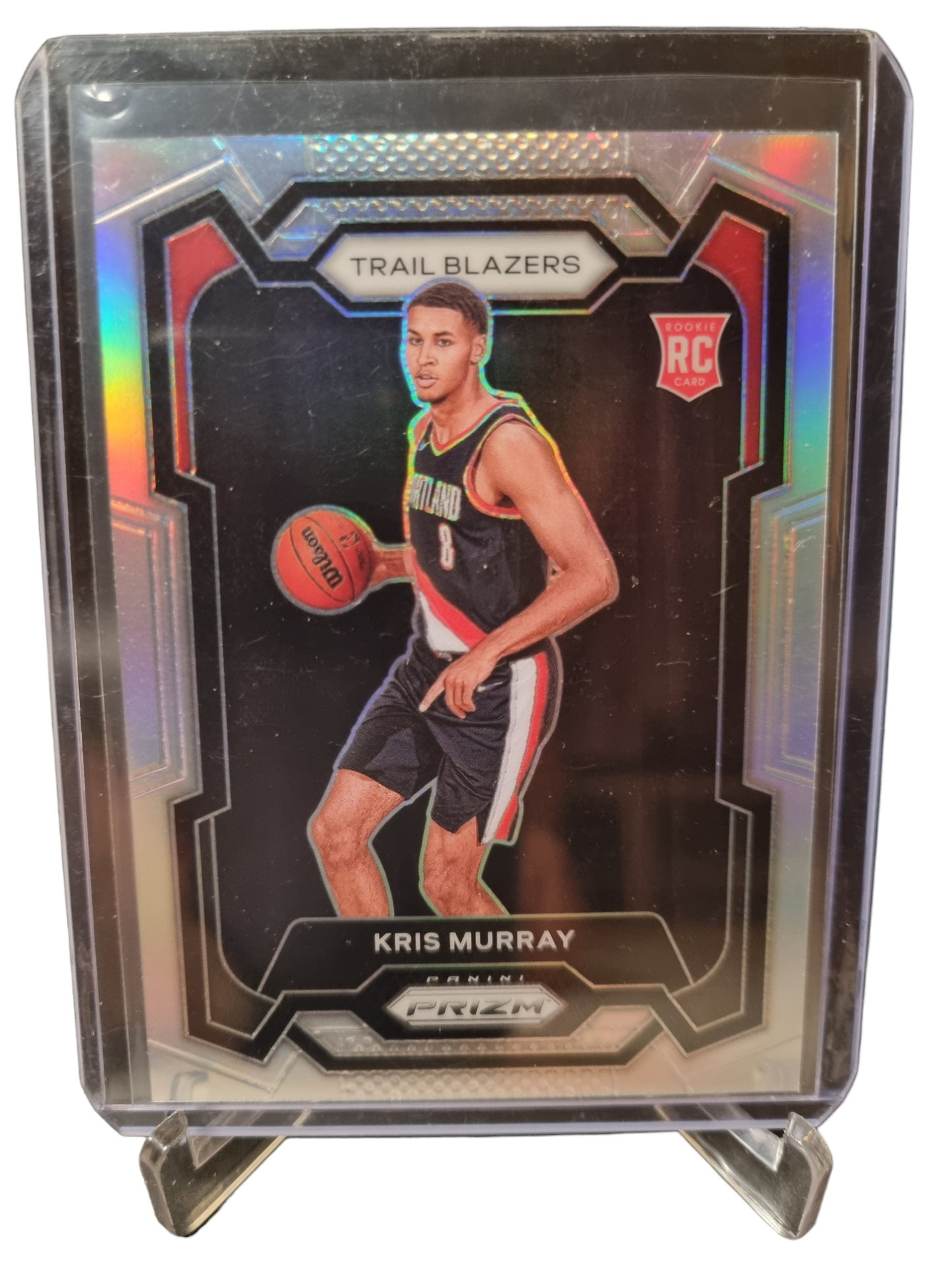 2023-24 Panini Prizm #142 Kris Murray Rookie Card Silver Prizm