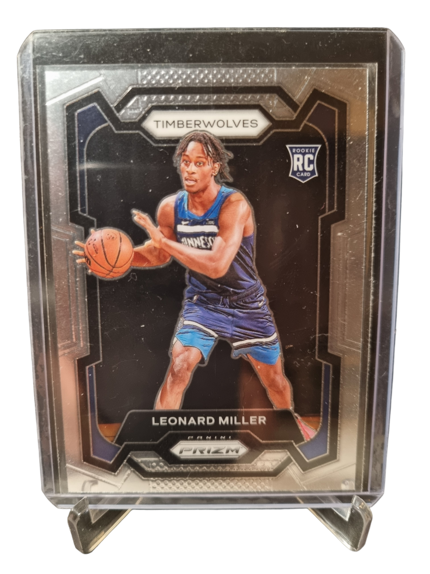 2023-24 Panini Prizm #155 Leonard Miller Rookie Card