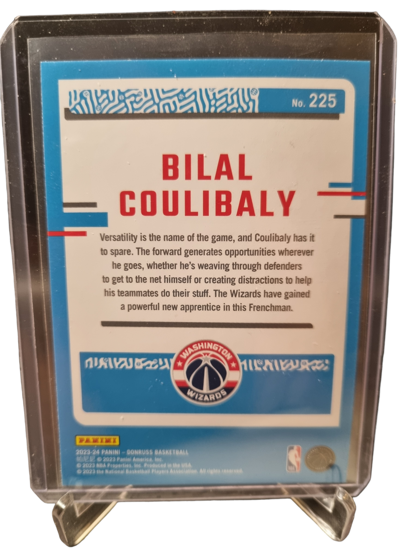 2023-24 Donruss #225 Bilal Coulibaly Rookie Card Rated Rookie