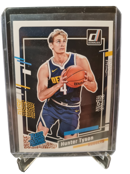 2023-24 Panini Donruss #201 Hunter Tyson Rookie Card Rated Rookie