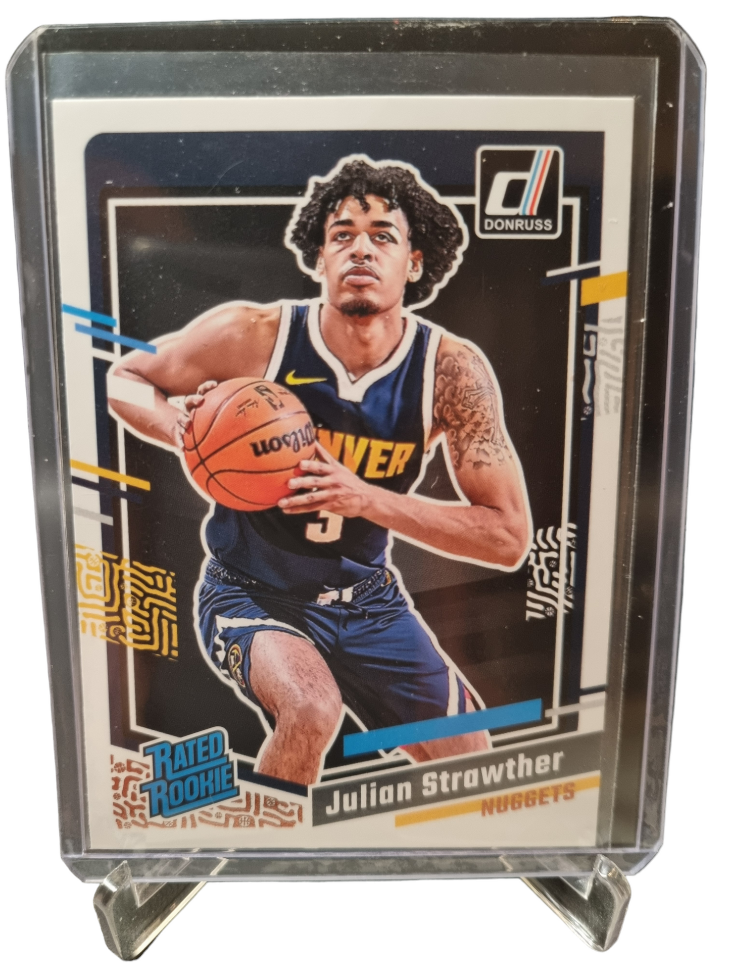 2023-24 Panini Donruss #242 Julian Strawther Rookie Card Rated Rookie