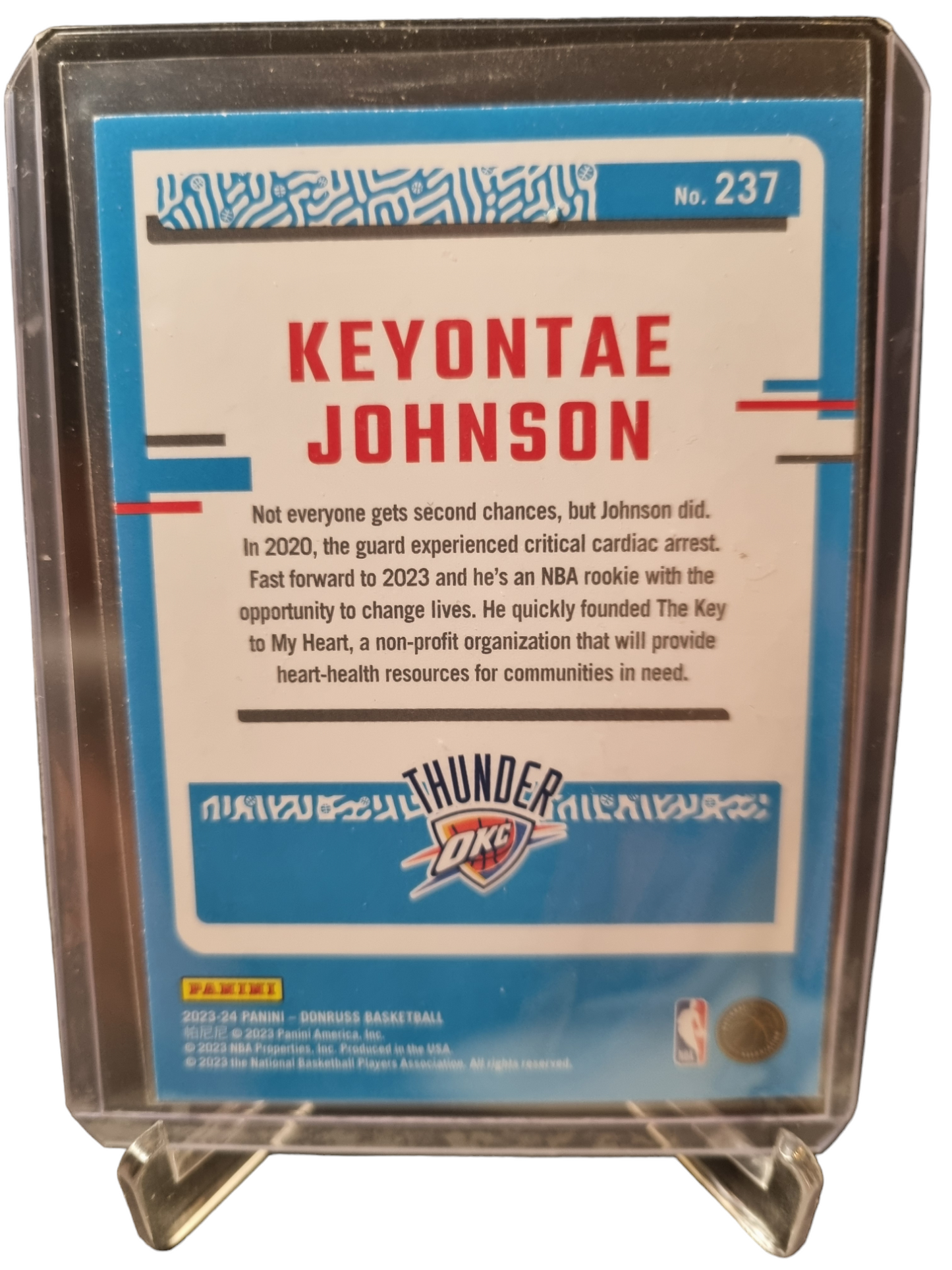 2023-24 Panini Donruss #237 Keyontae Johnson Rookie Card Rated Rookie