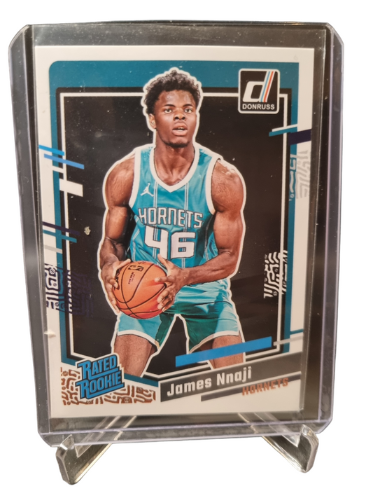 2023-24 Panini Donruss #215 James Nnaji Rookie Card Rated Rookie