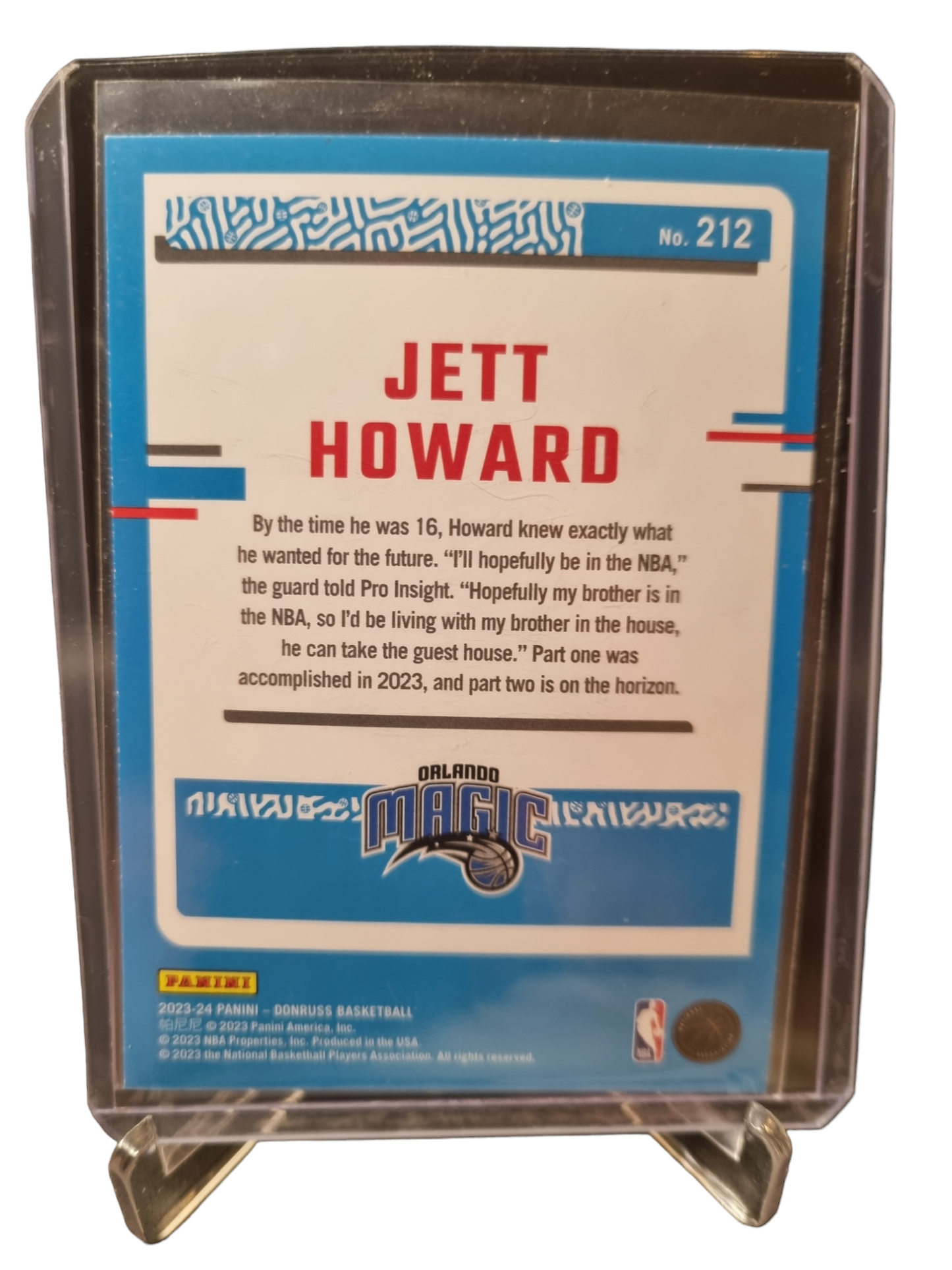 2023-24 Panini Donruss #212 Jett Howard Rookie Card Rated Rookie