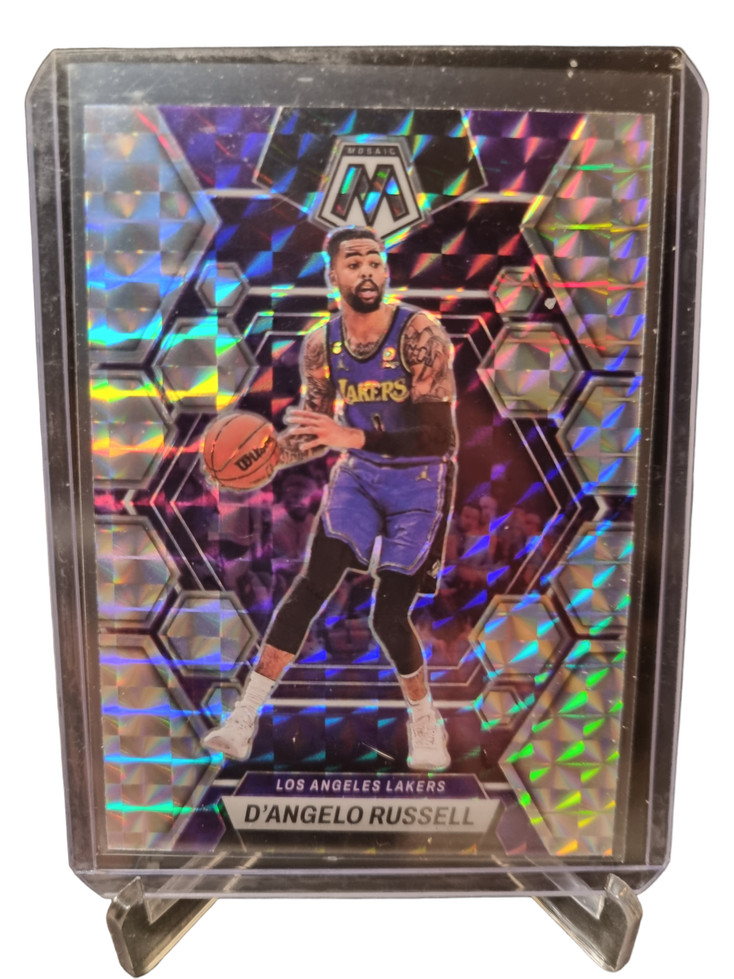 2022-23 Panini Mosaic #190 D'Angelo Russell Mosaic Prizm