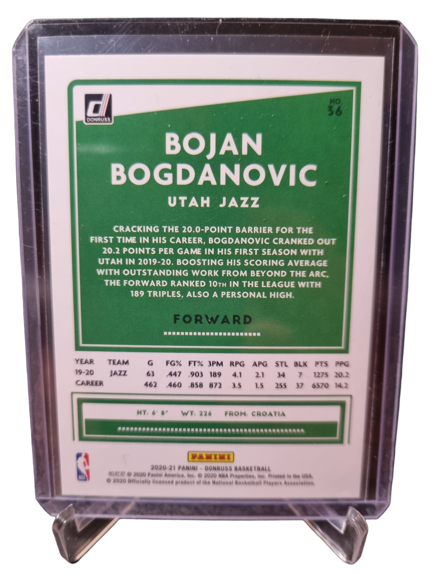 2023-24 Panini Donruss #56 Bojan Bogdanovic Red Laser 08/99