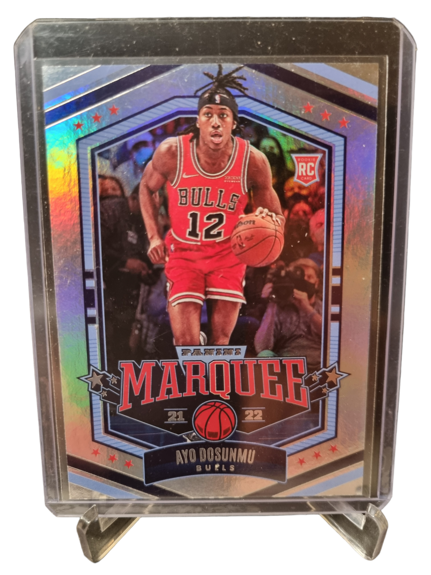 2021-22 Panini Chronicles Marquee #344 Ayo Dosunmu Rookie Card Silver Prizm