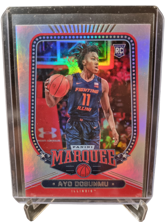 2021-22 Panini Chronicles Marquee Draft Picks #159  Ayo Dosunmu Rookie Card Silver Prizm