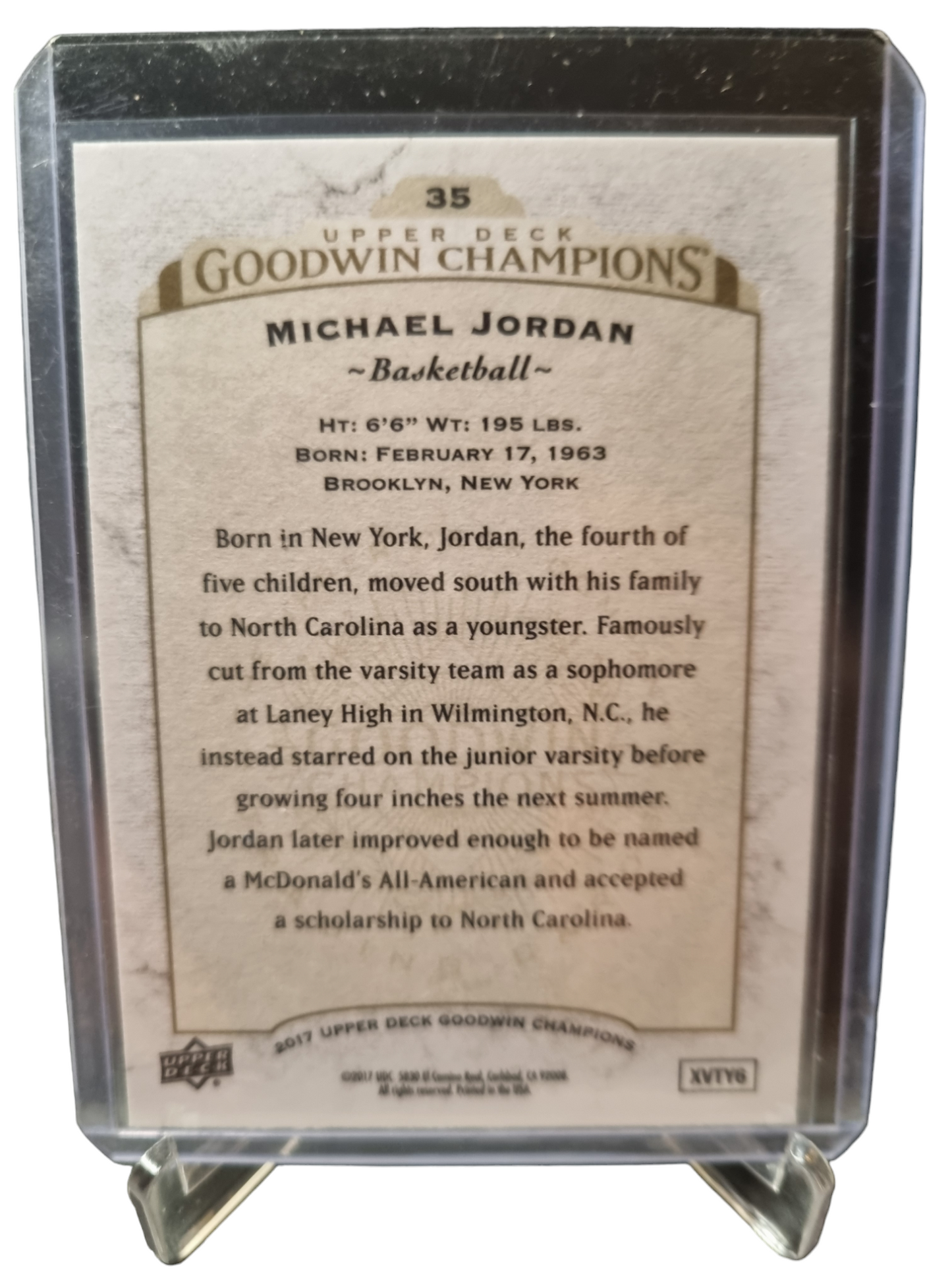 2017 Upper Deck #35 Michael Jordan Goodwin Champions