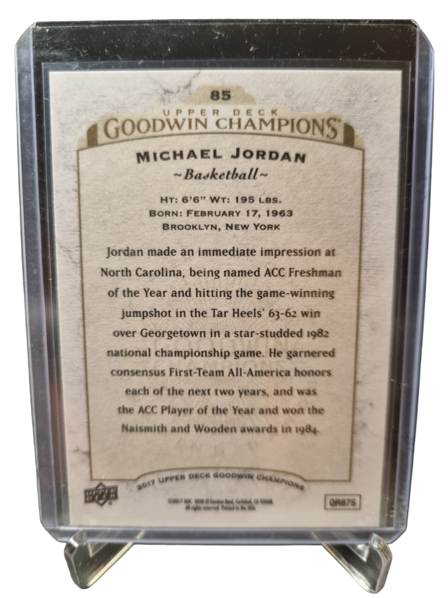 2017 Upper Deck #85 Michael Jordan Goodwin Champions