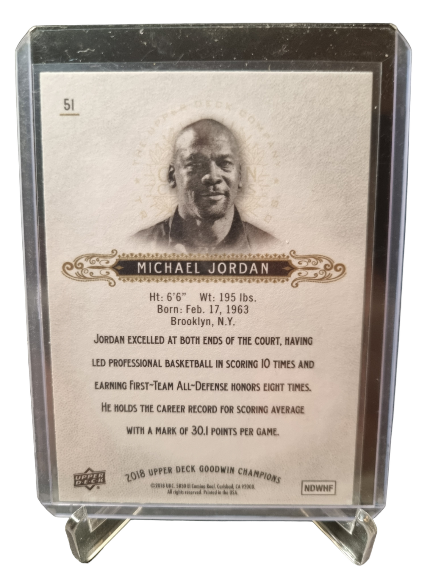 2018 Upper Deck #51 Michael Jordan Goodwin Champions