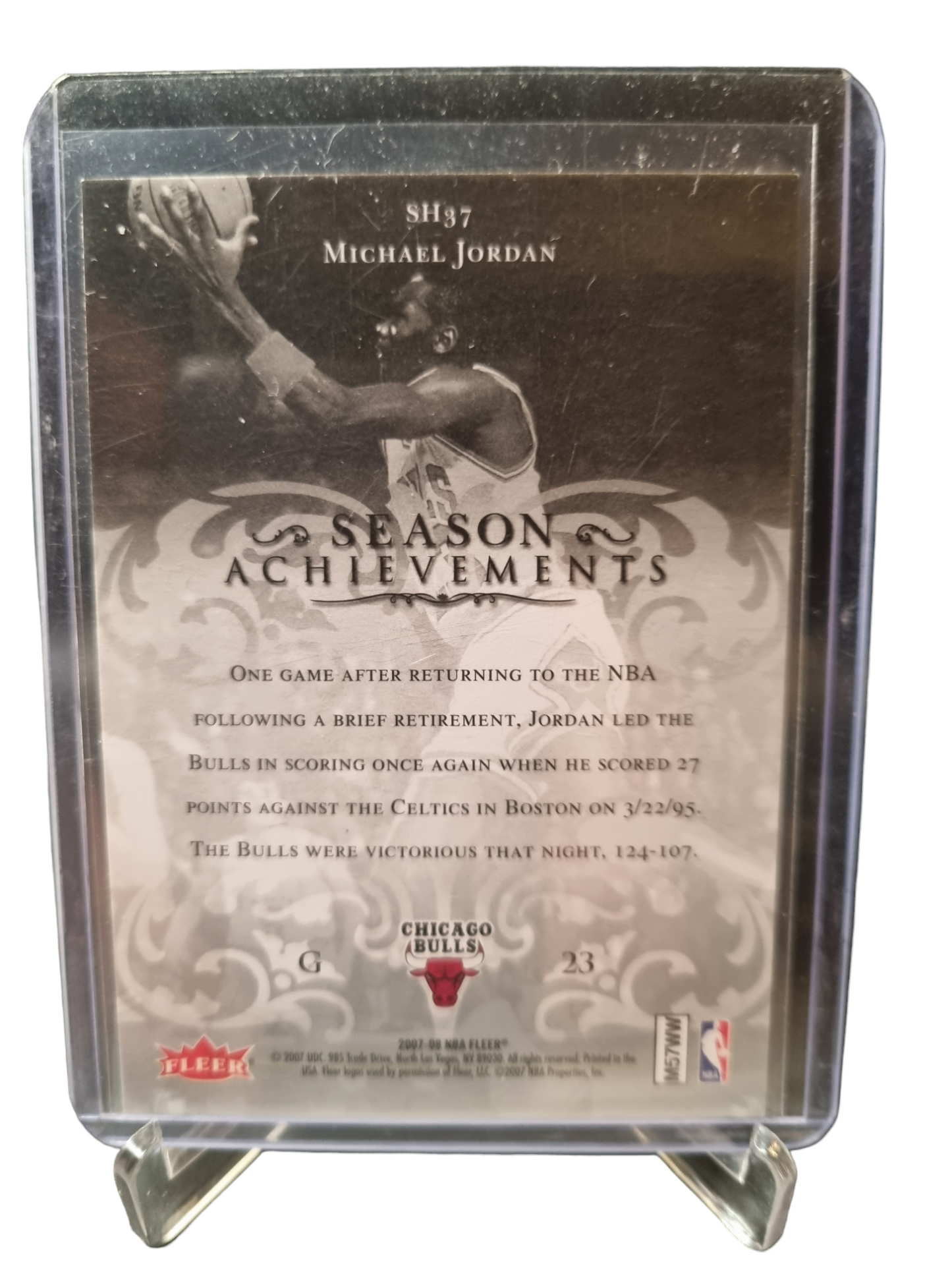 2007-08 Fleer #SH37 Michael Jordan Season Achievements