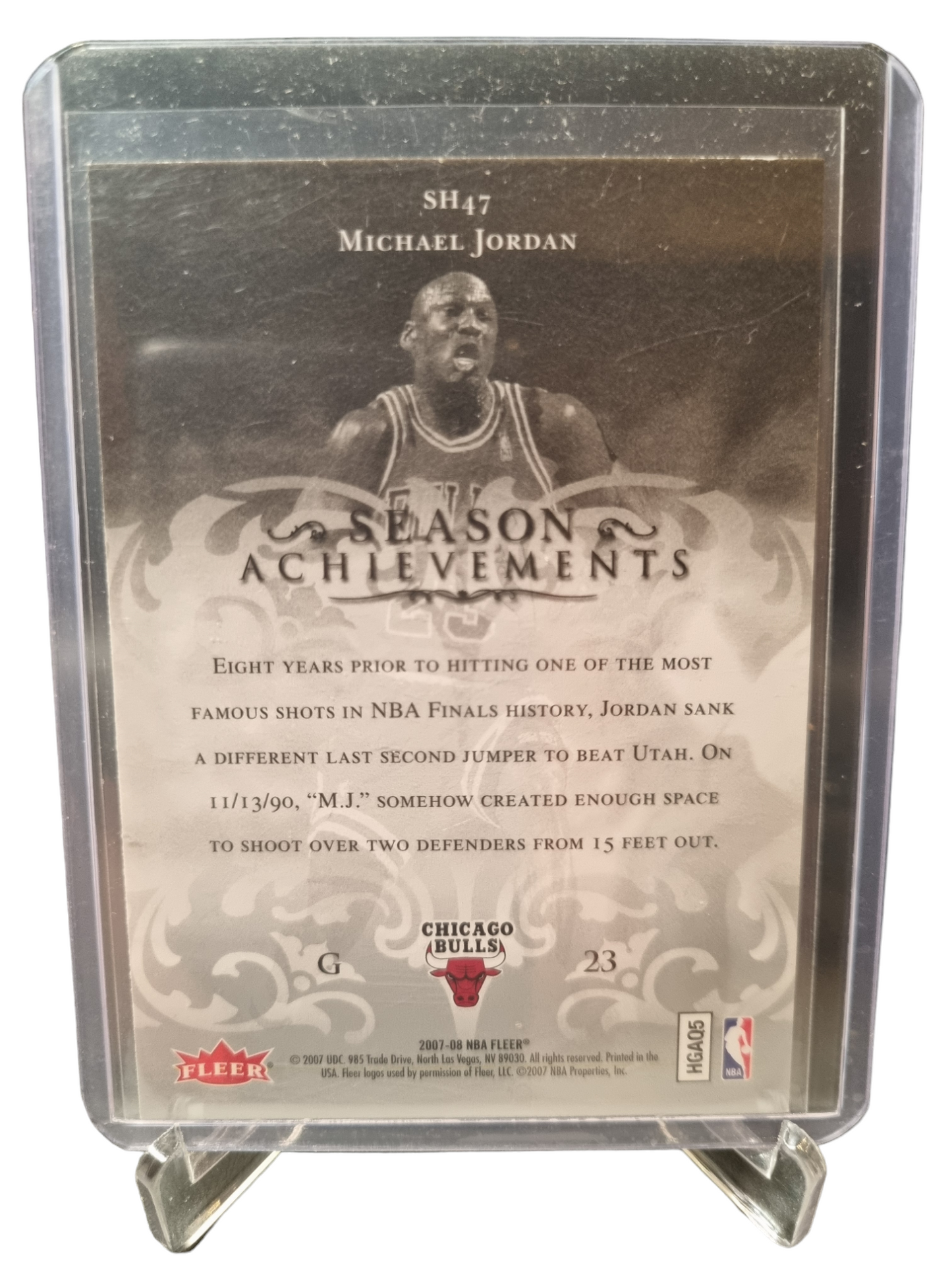 2007-08 Fleer #SH47 Michael Jordan Season Achievements