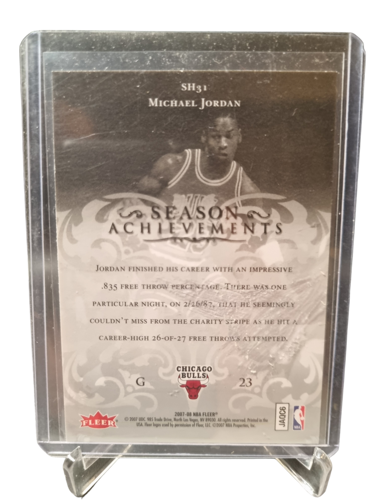 2007-08 Fleer #SH31 Michael Jordan Season Achievements