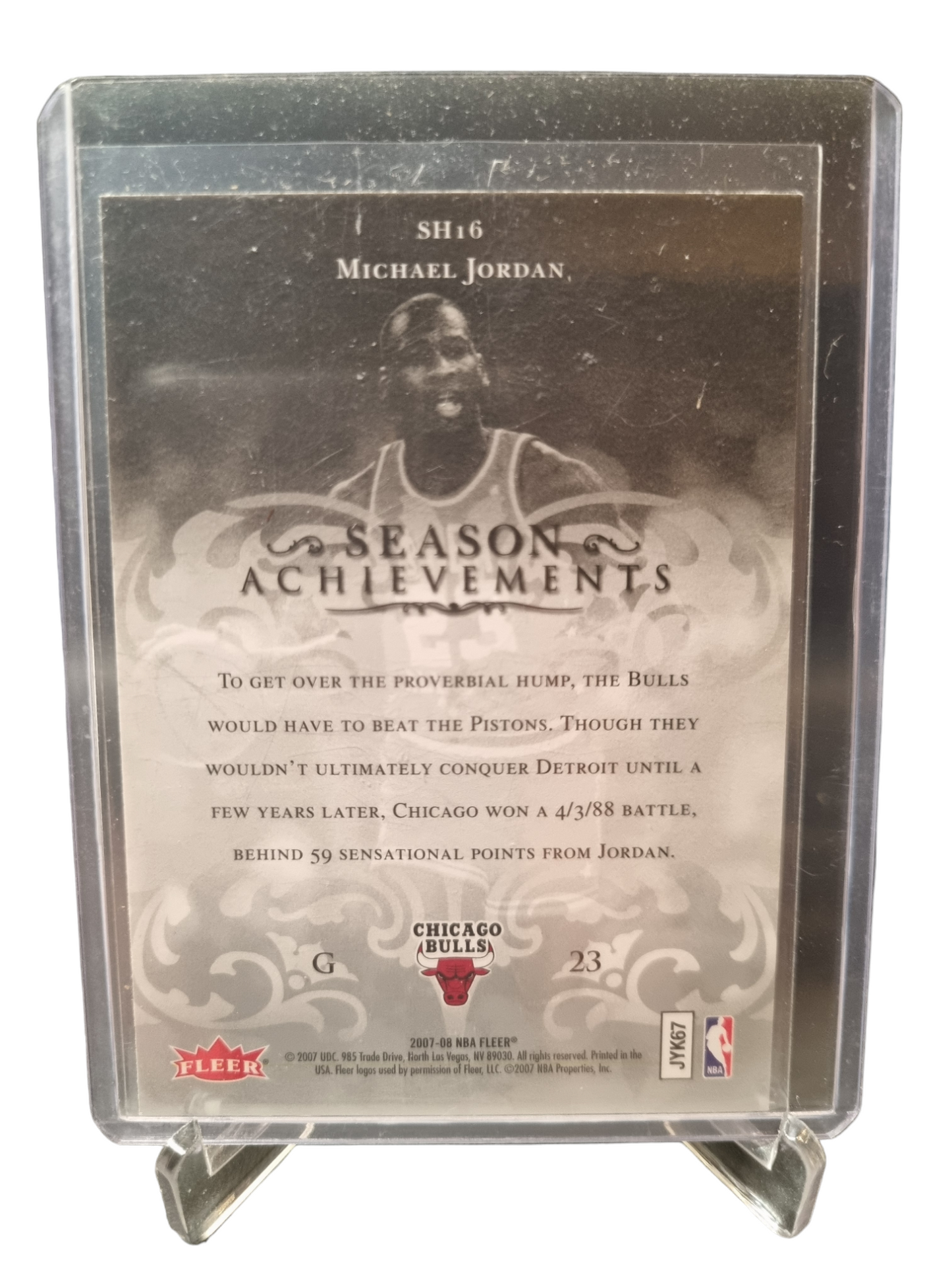 2007-08 Fleer #SH16 Michael Jordan Season Achievements