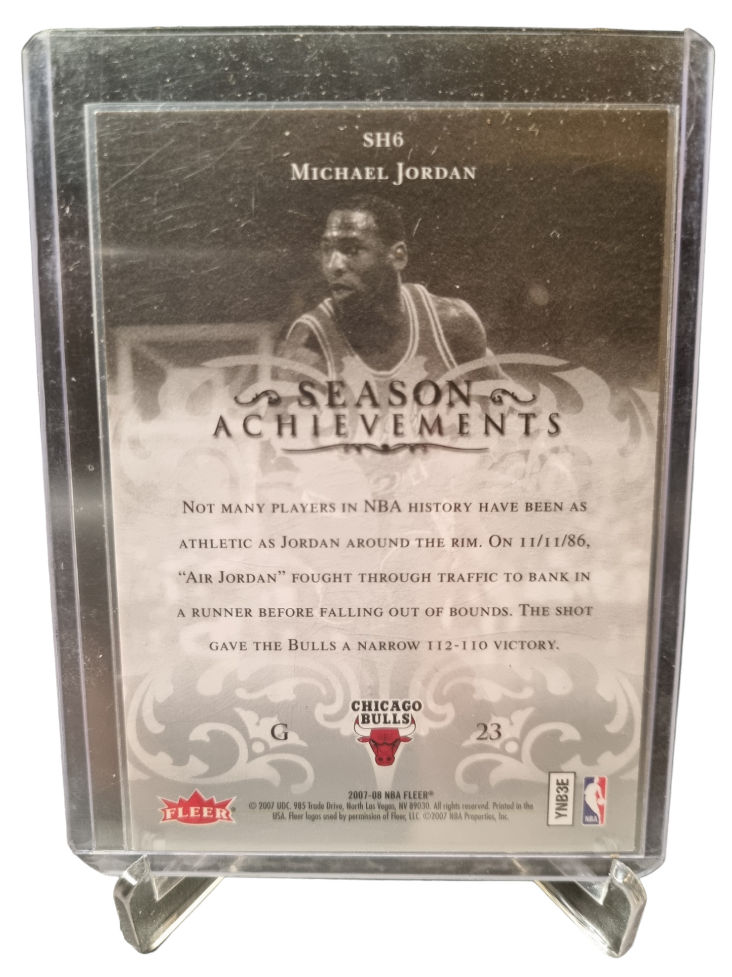 2007-08 Fleer #SH6 Michael Jordan Season Achievements