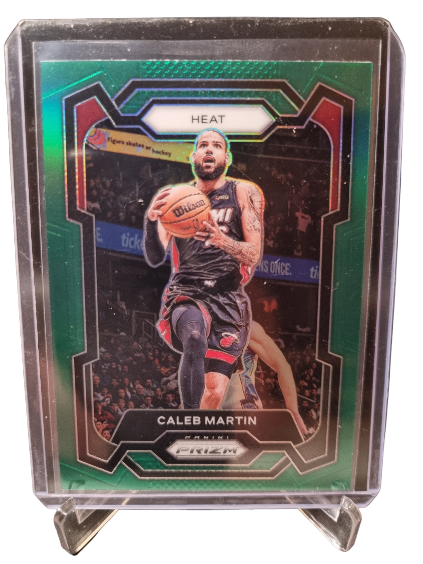 2023-24 Panini Prizm #276 Caleb Martin Green Prizm