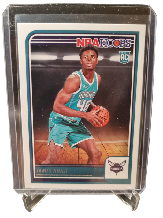 2023-24 Panini Hoops #240 James Nnaji Rookie Card Red Back