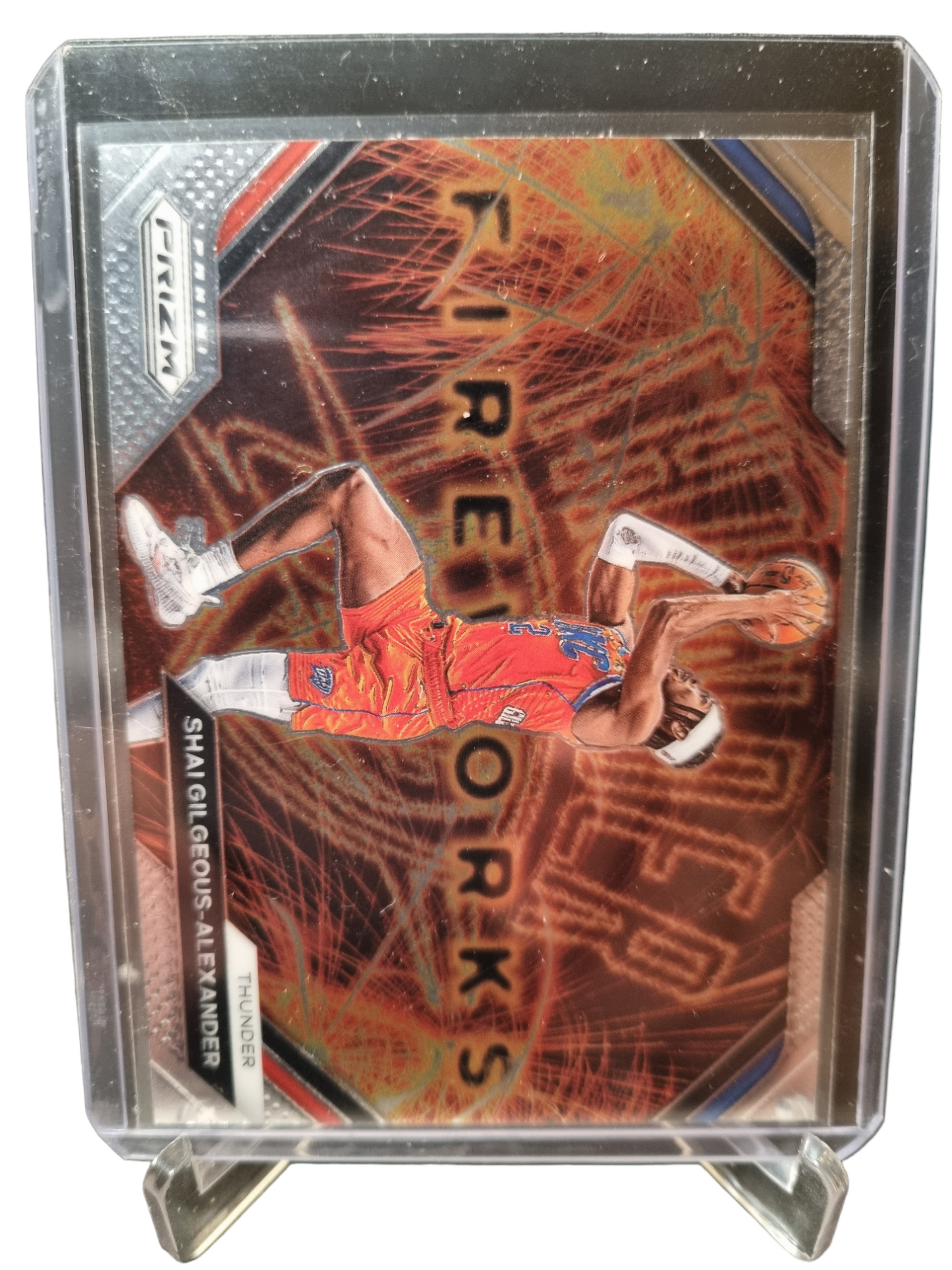 2023-24 Panini Prizm #16 Shai Gilgeous-Alexander Fireworks