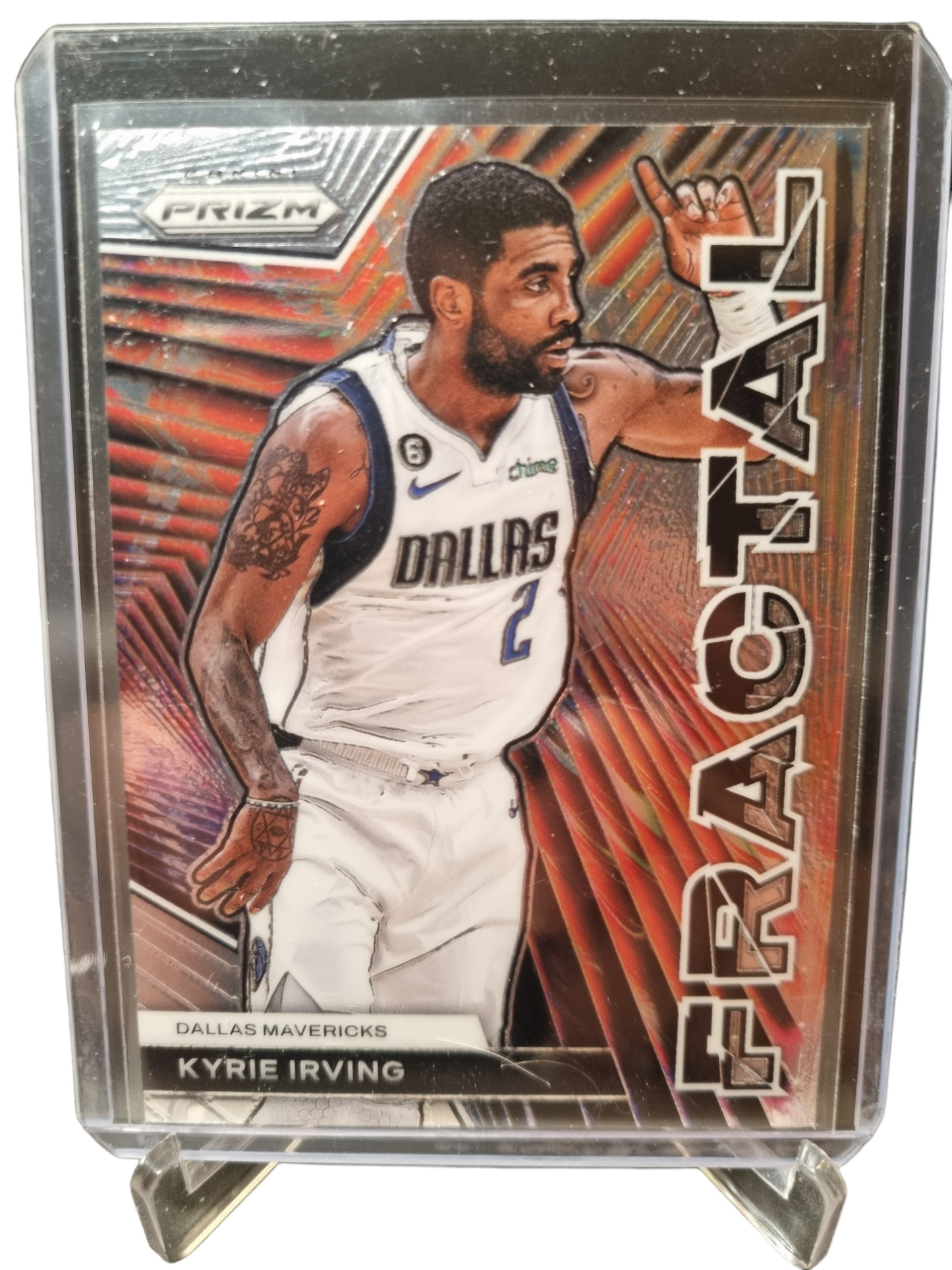 2023-24 Panini Prizm #3 Kyrie Irving Fractal