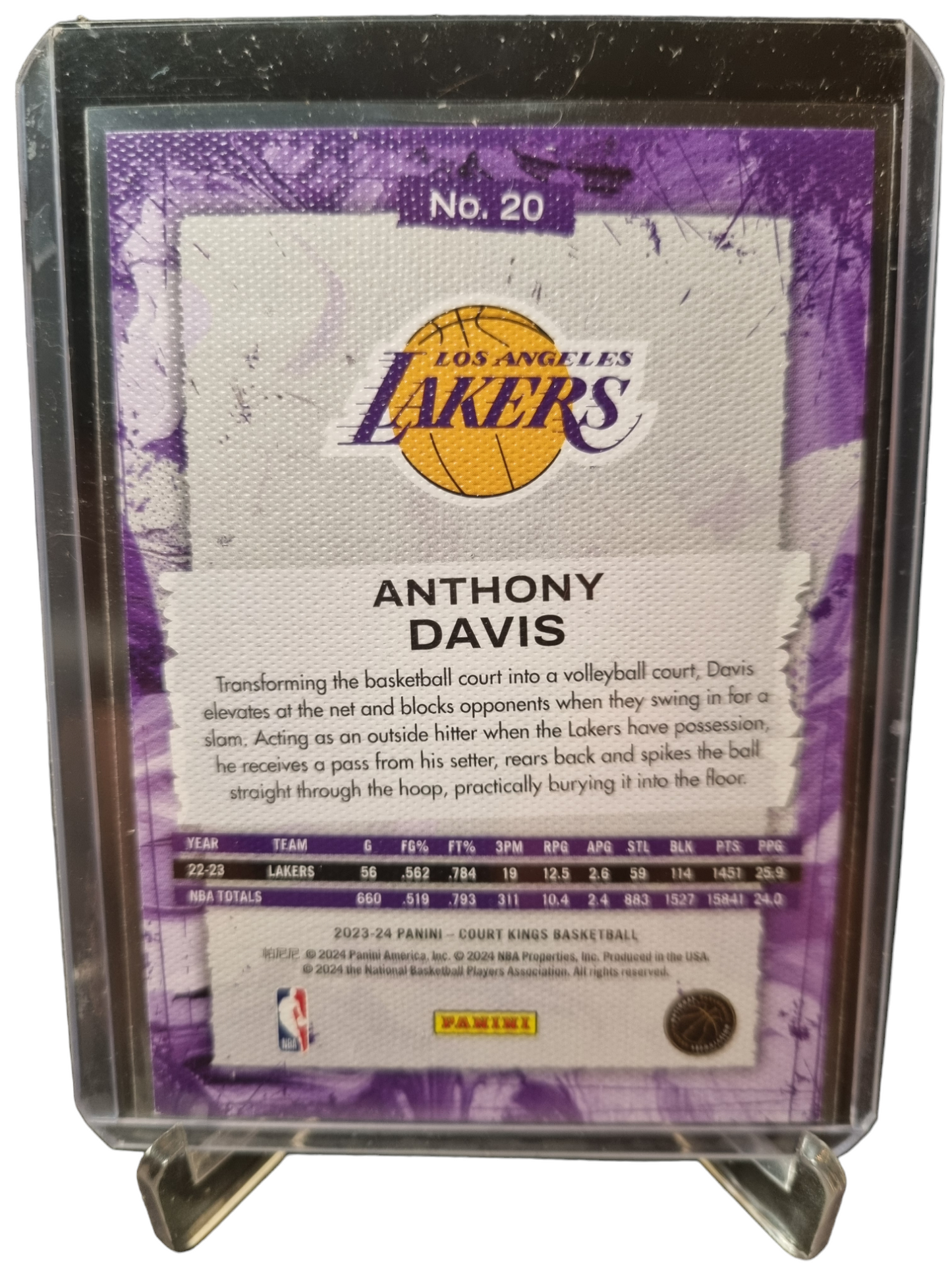 2023-24 Panini Court Kings #20 Anthony Davis