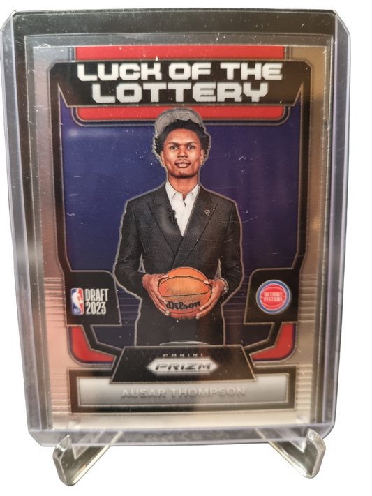 2023-24 Panini Prizm #3 Ausar Thompson Rookie Card Luck of the Lottery