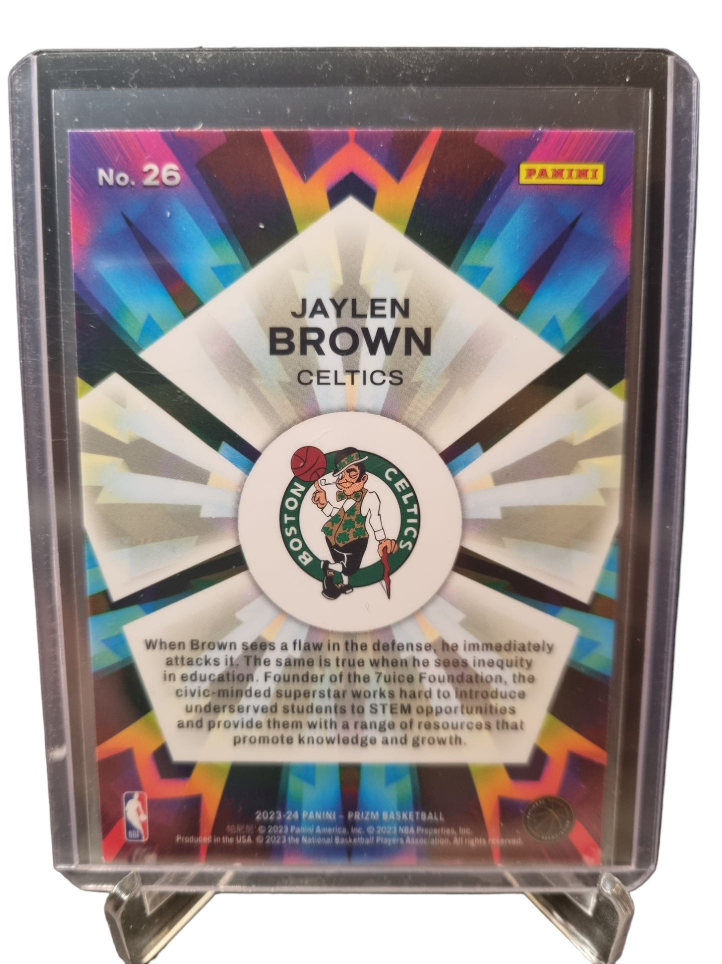 2023-24 Panini Prizm #26 Jaylen Brown Kaleidoscopic