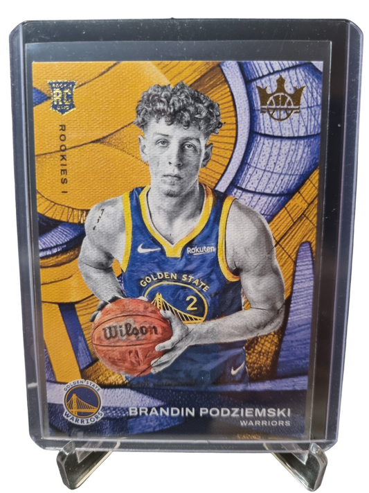 2023-24 Panini Court Kings #96 Brandin Podziemski Rookie Card Rookies 1