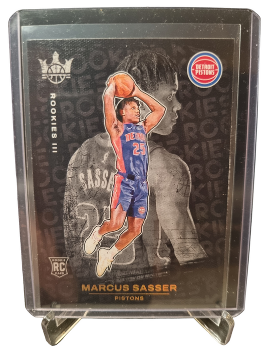 2023-24 Panini Court Kings #153 Marcus Sasser Rookie Card Rookies 3