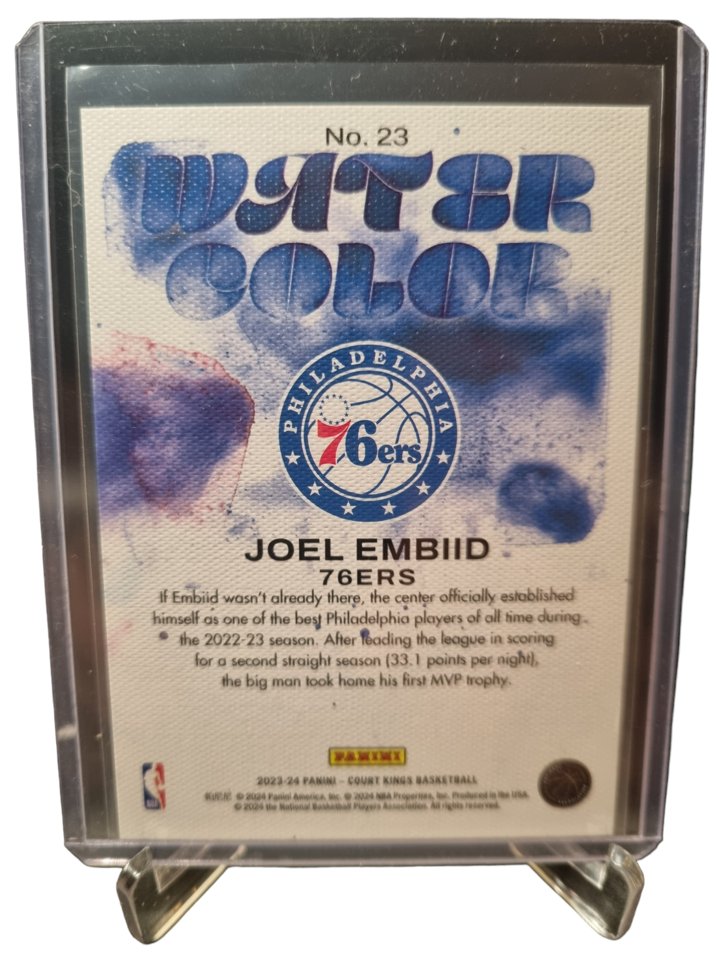 2023-24 Panini Court Kings #23 Joel Embiid Water Color