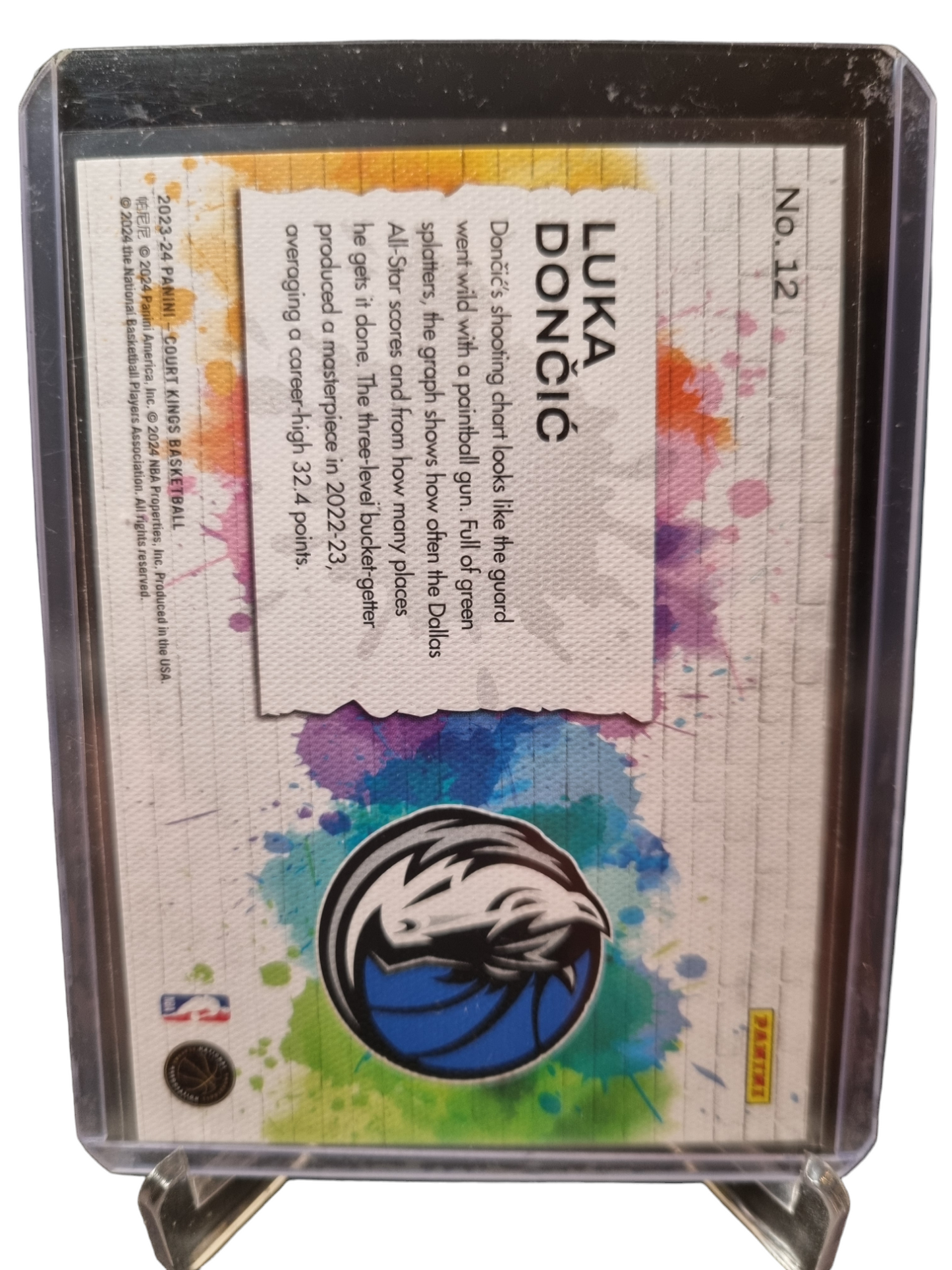 2023-24 Panini Court Kings #12 Luka Doncic Self Expression