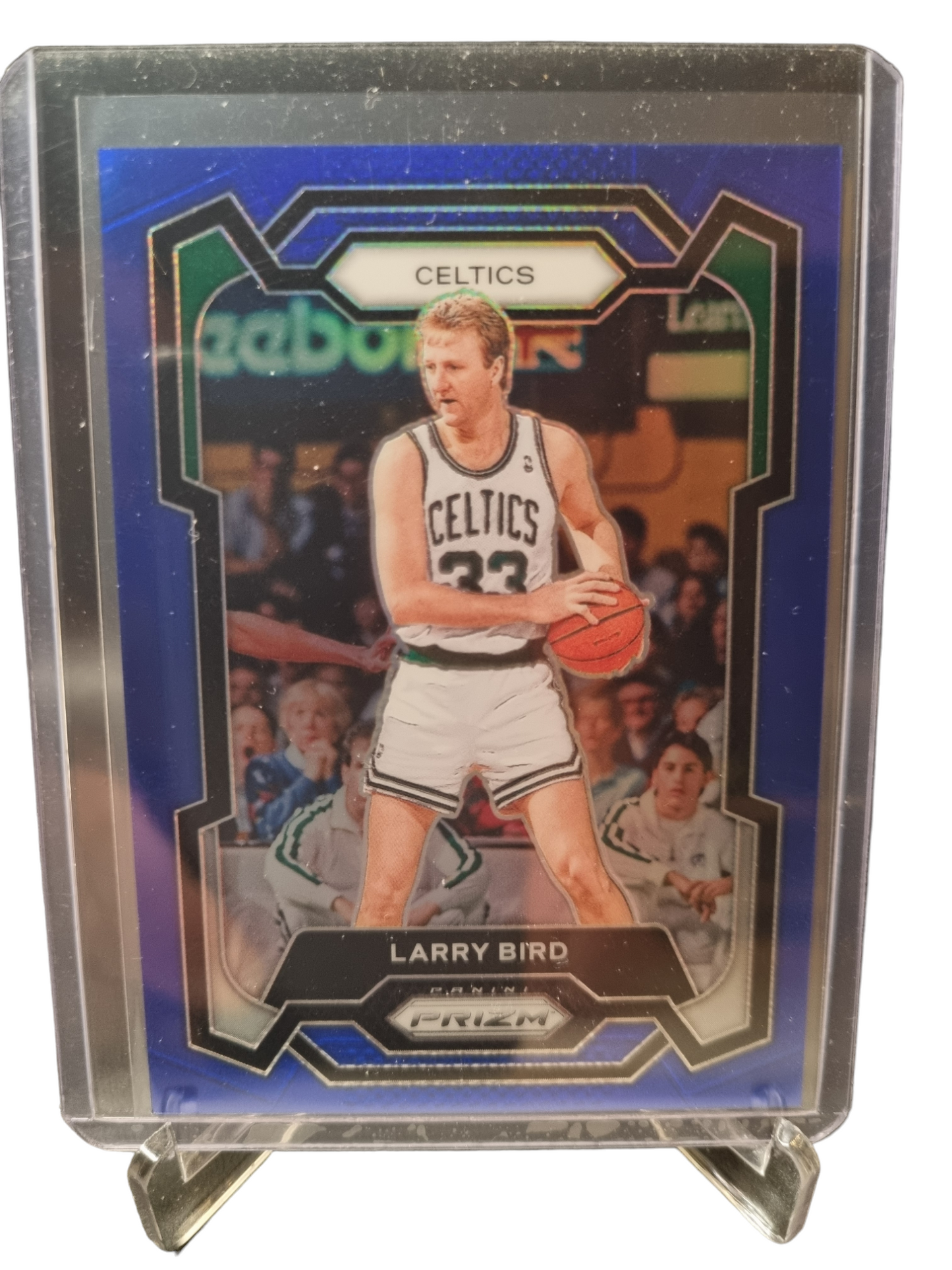 2023-24 Panini Prizm #189 Larry Bird Blue Prizm 054/199