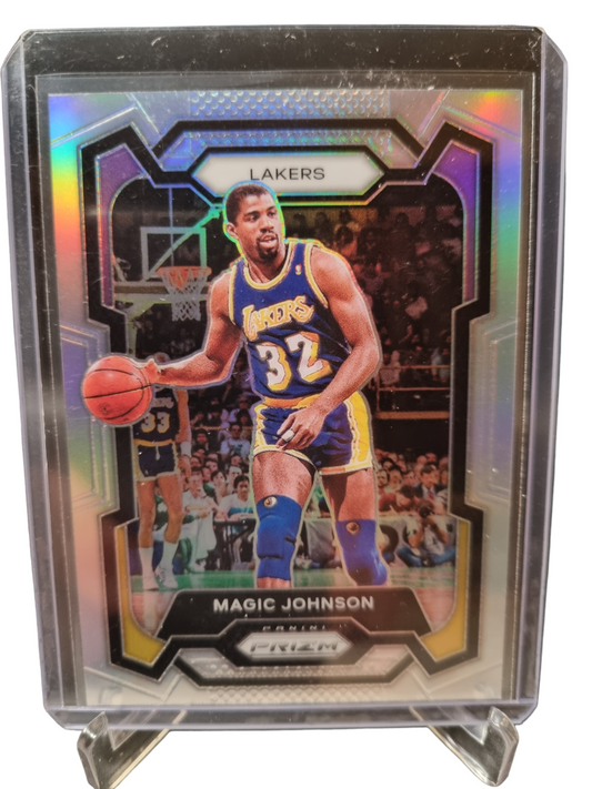 2023-24 Panini Prizm #185 Magic Johnson Silver Prizm