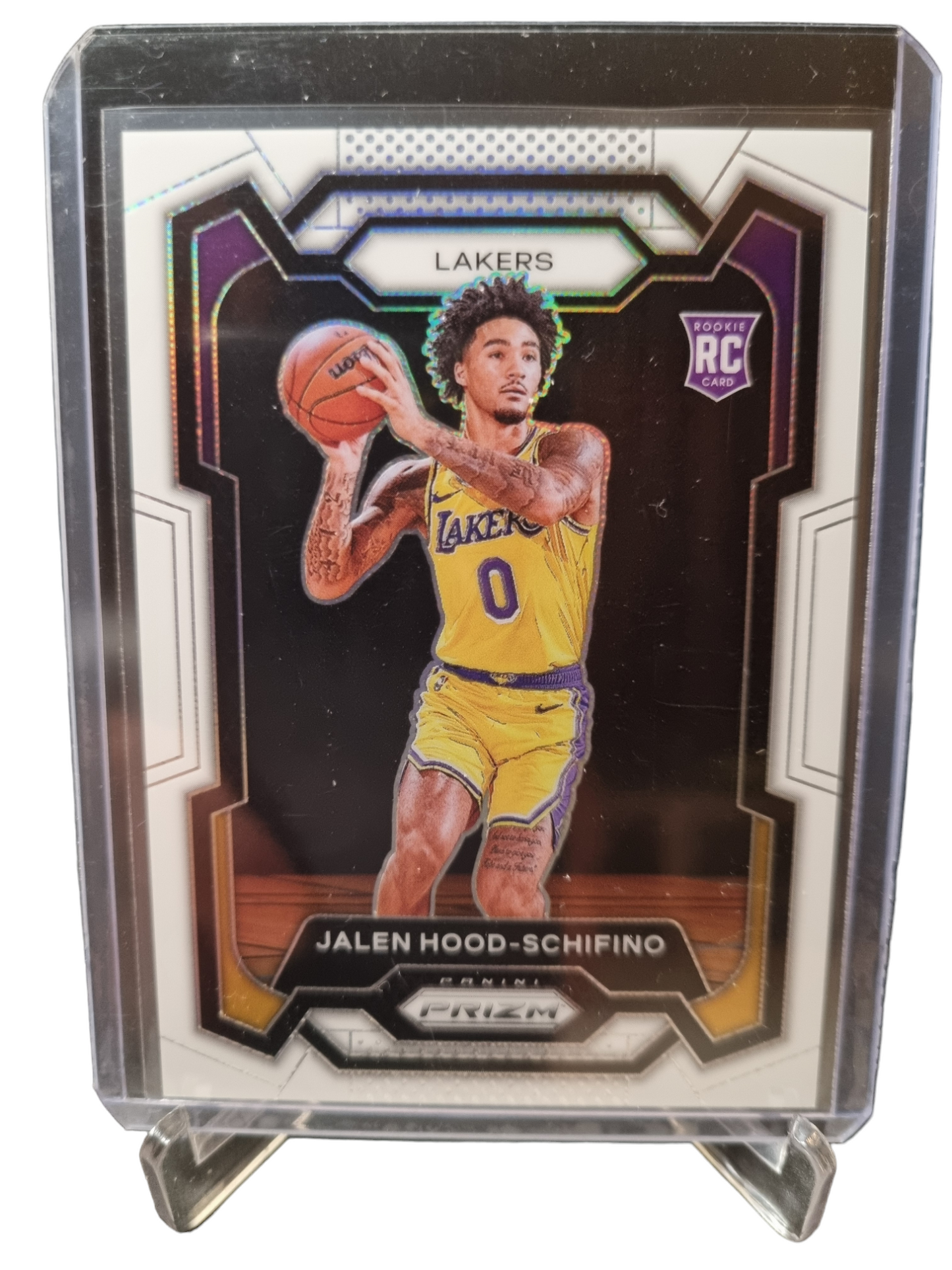 2023-24 Panini Prizm #145 Jalen Hood-Schifino Rookie Card White Prizm 005/175